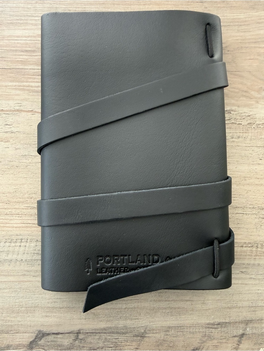Portland Leather Black Wrap Journal - Picture 2 of 2